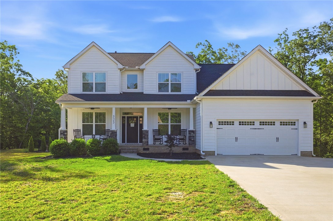 525 16th Circle Walhalla, SC 29691 - Photo 7 of 50 This classic white facade with a welcoming porch creates inviting curb appeal.