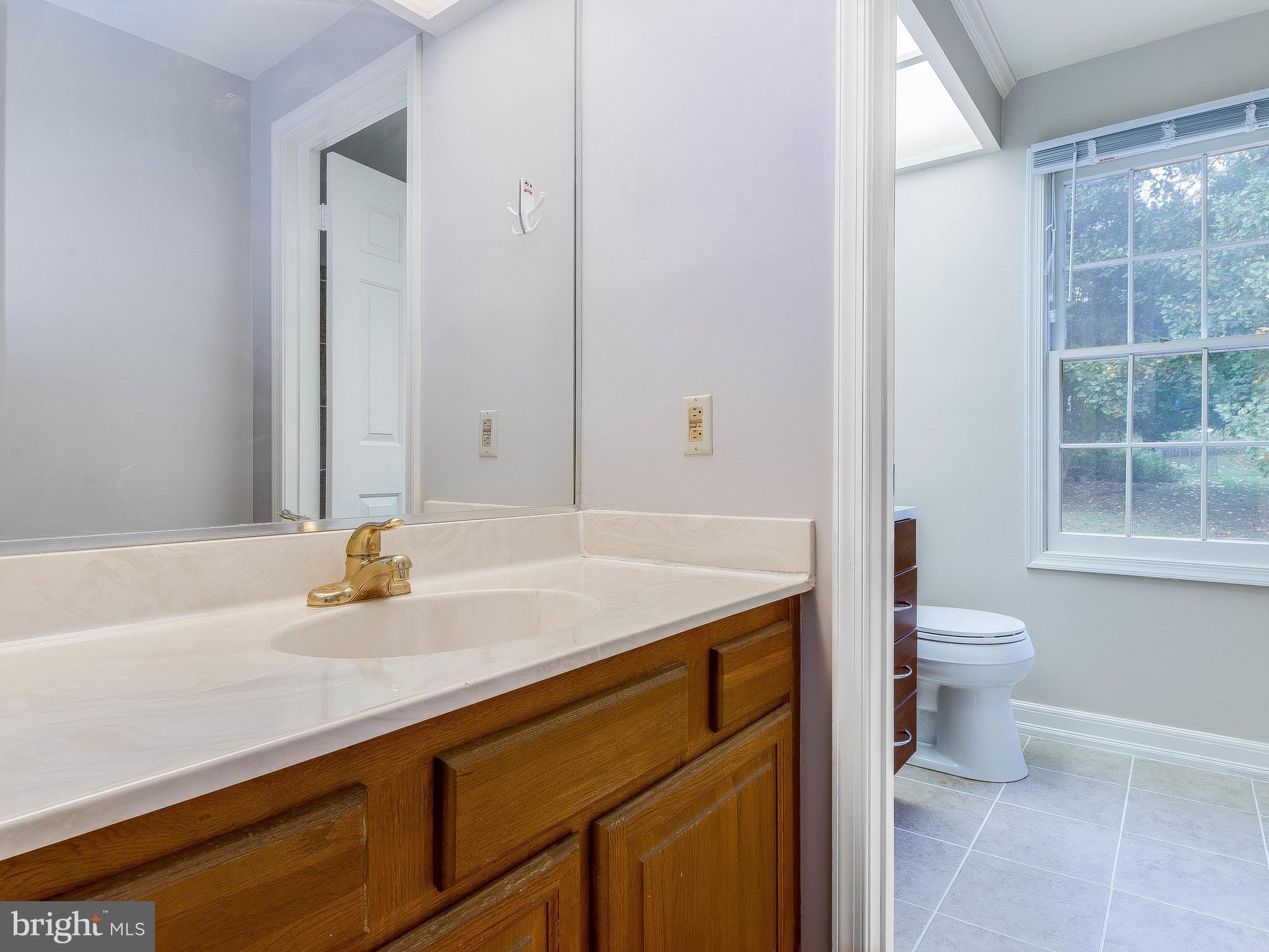 13805 Turnmore Road Silver Spring, MD 20906 - Photo 19 of 29 a bathroom with a sink a toilet and a mirror