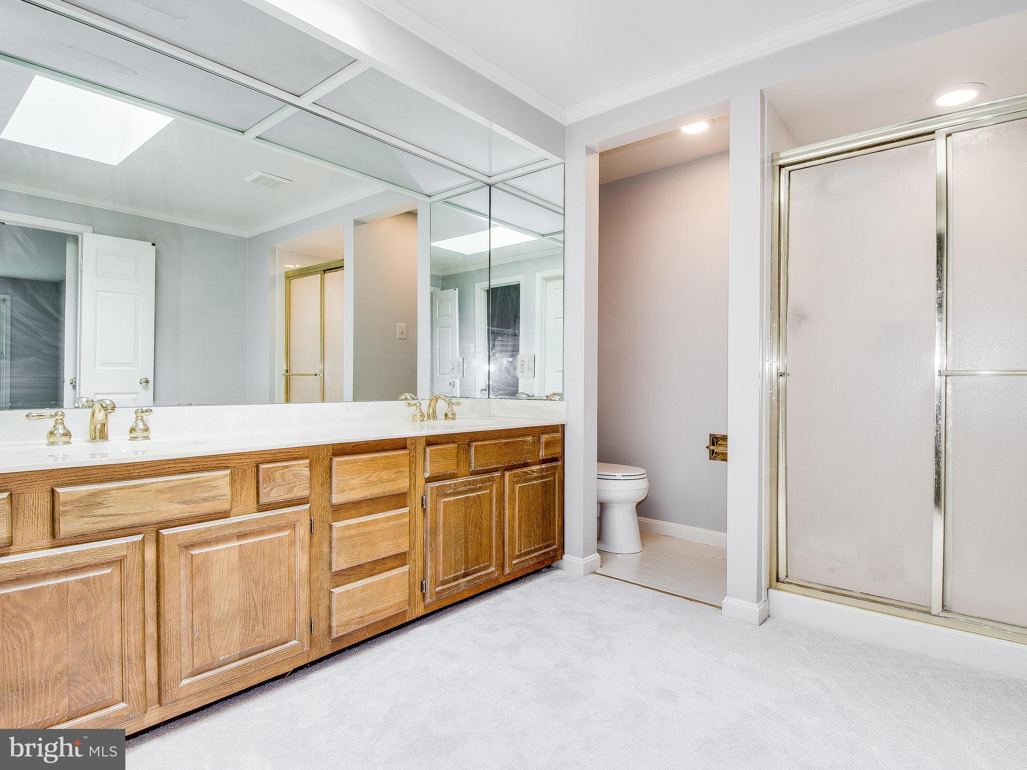 13805 Turnmore Road Silver Spring, MD 20906 - Photo 23 of 29 a spacious bathroom with a granite countertop sink mirror and toilet