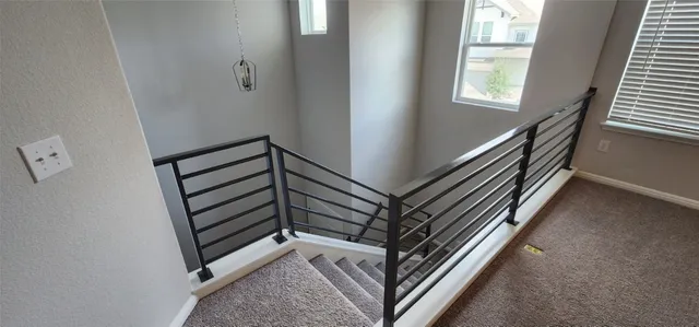 a view of a staircase