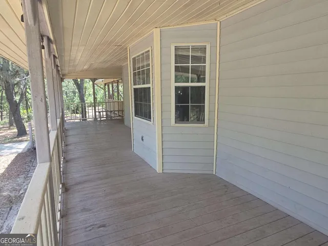 a view of front door of house