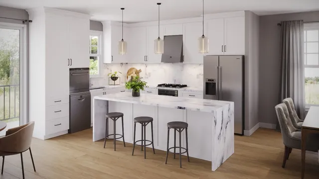 a front view of residential houses with yard