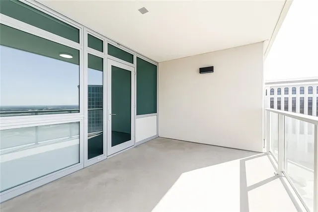 a view of an empty room