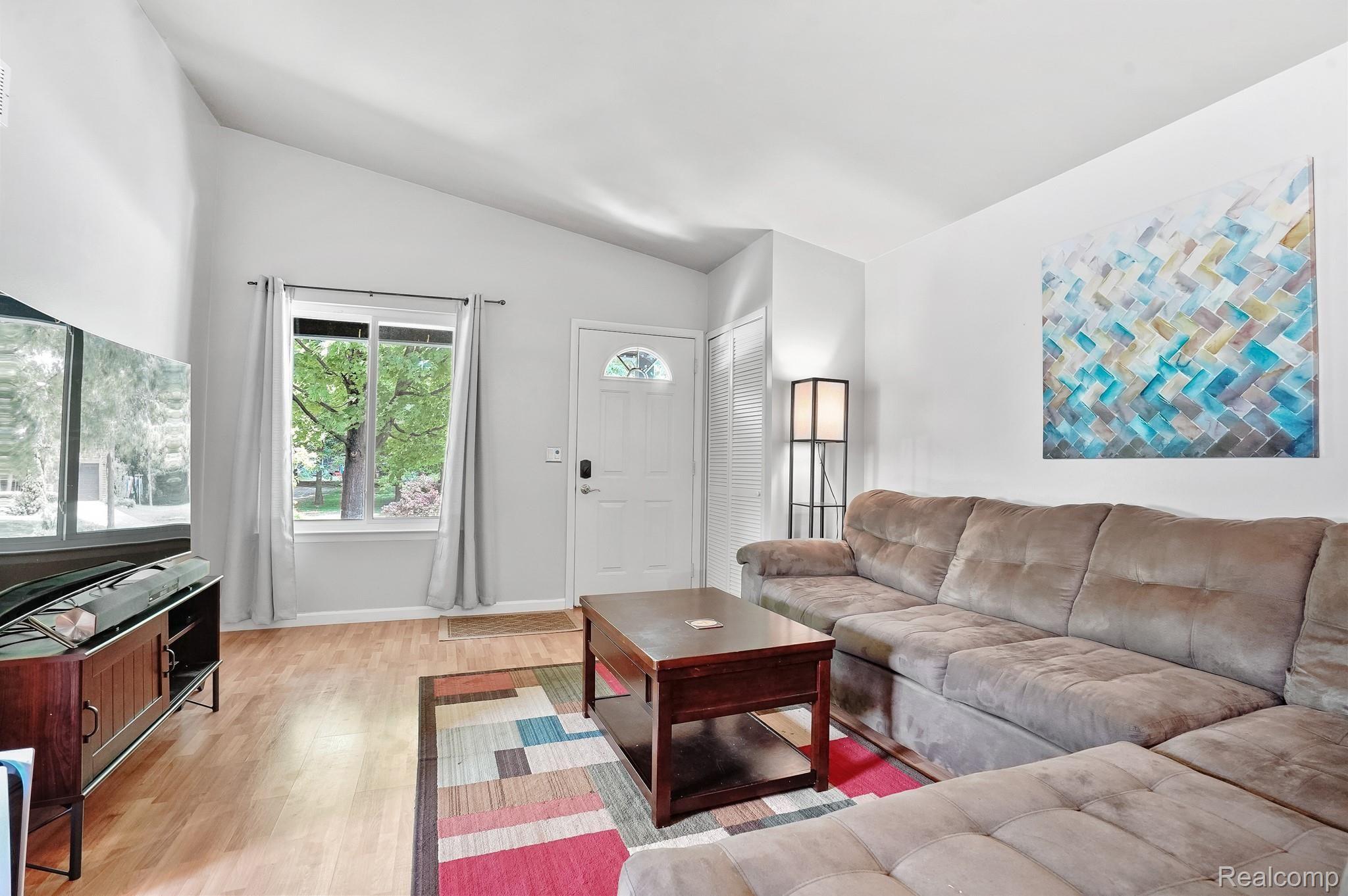 Front entrance into living room