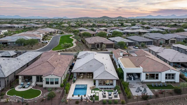 a view of city and mountain