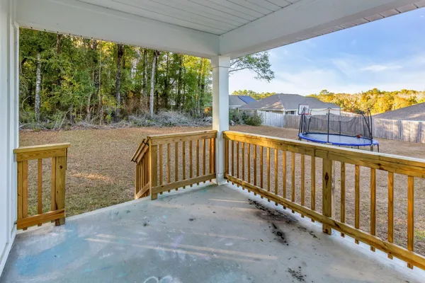a view of a porch