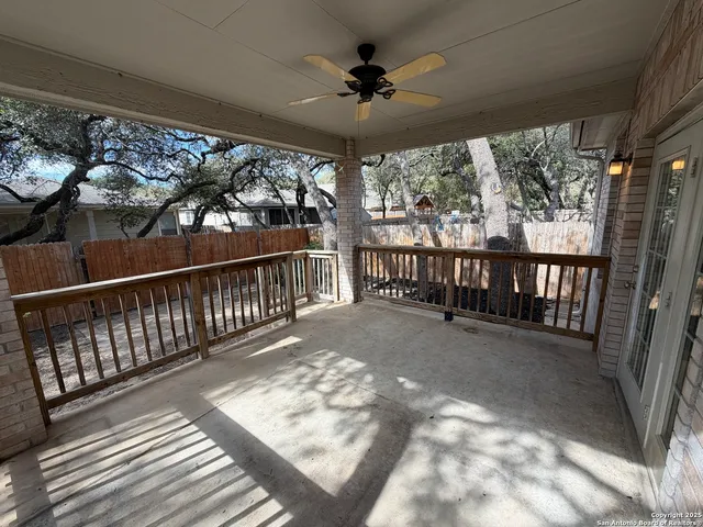 a view of a porch