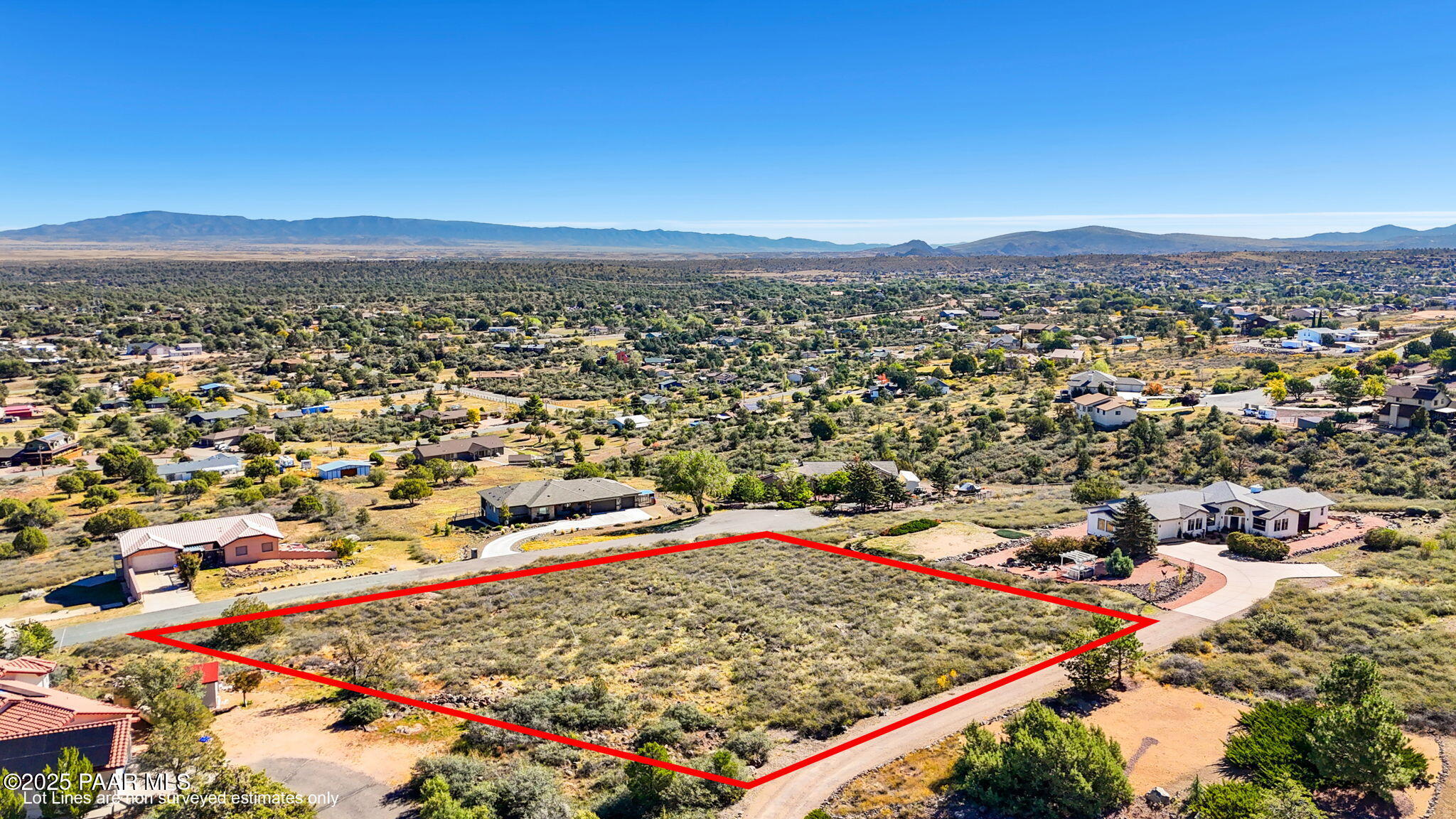 6614 North Shauna Drive Prescott, AZ 86305 - Photo 7 of 19 an aerial view of residential houses with outdoor space