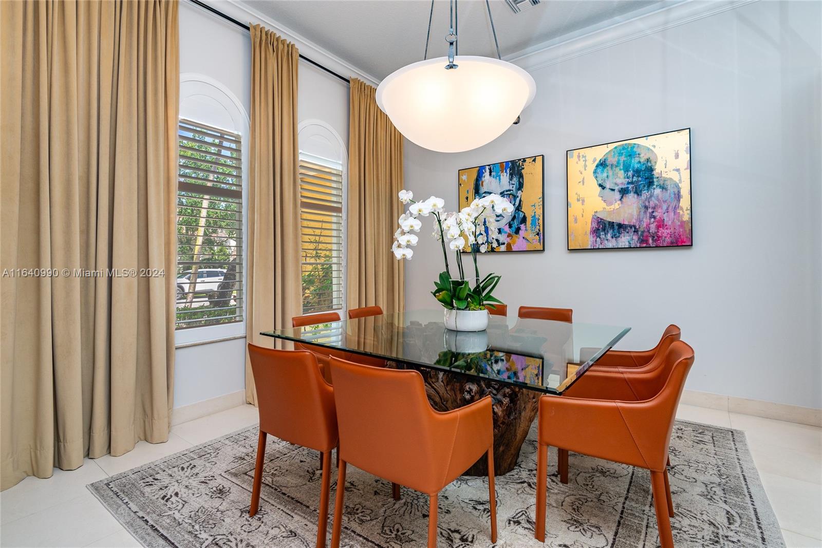 17586 Middlebrook Way Boca Raton, FL 33496 - Photo 25 of 86 a dining room with furniture a rug and a large window