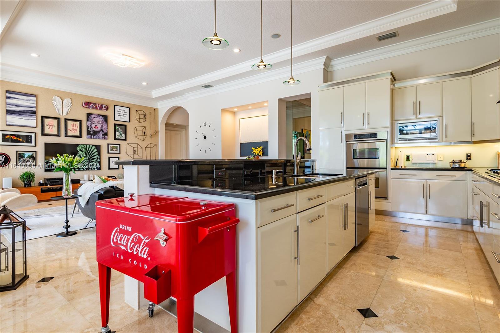 17586 Middlebrook Way Boca Raton, FL 33496 - Photo 7 of 86 a kitchen with stainless steel appliances granite countertop a stove a sink and a refrigerator