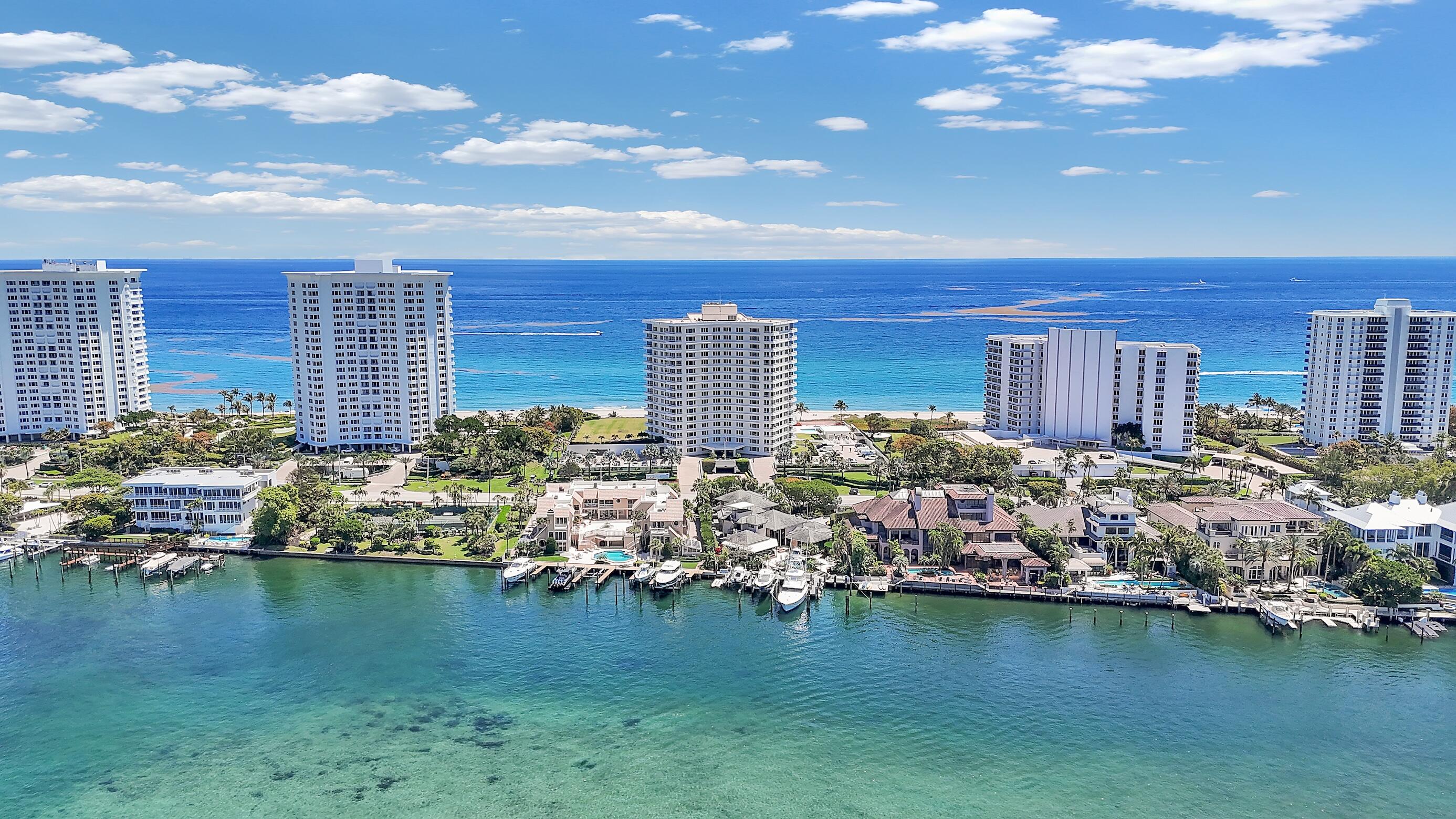 600 South Ocean Boulevard, Unit 802 Boca Raton, FL 33432 - Photo 20 of 27 a view of a lake with a house