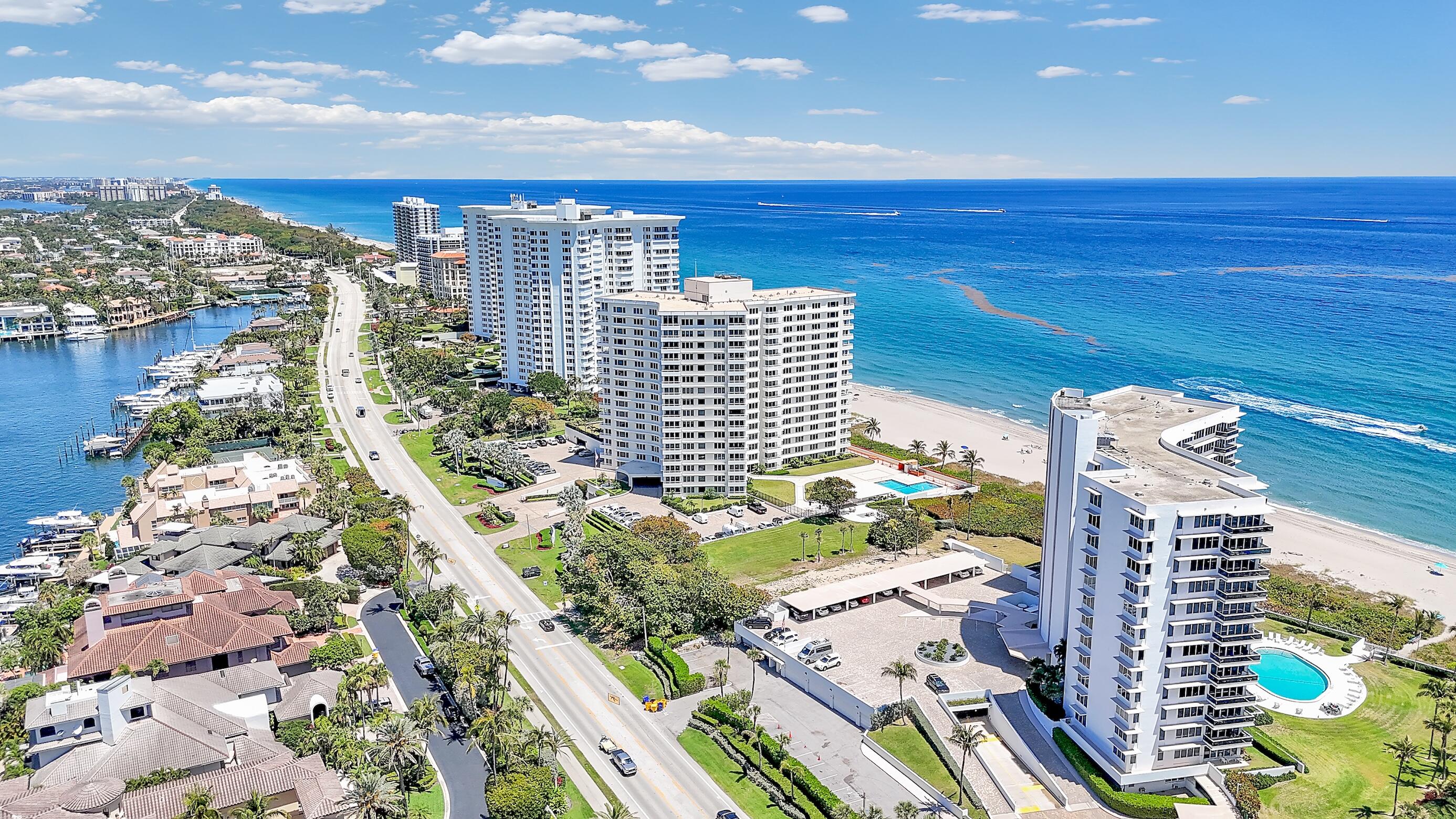 600 South Ocean Boulevard, Unit 802 Boca Raton, FL 33432 - Photo 23 of 27 a city view with tall buildings