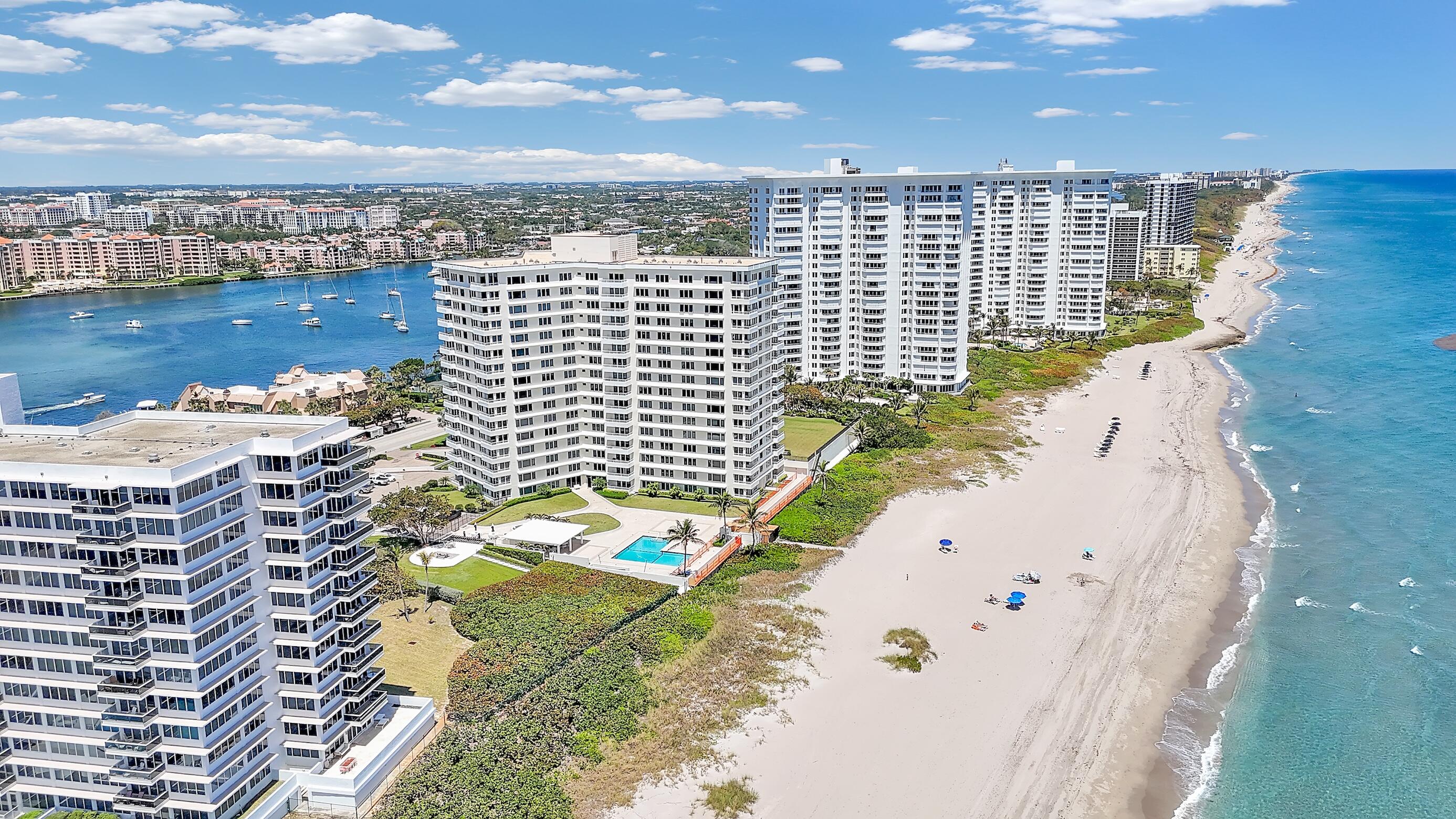 600 South Ocean Boulevard, Unit 802 Boca Raton, FL 33432 - Photo 24 of 27 a view of a building with an ocean view