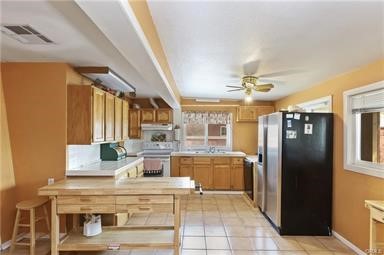 14433 Roy Rogers Ranch Road Oro Grande, CA 92368 - Photo 22 of 64 a kitchen with cabinets and stainless steel appliances