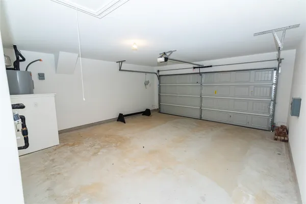 a view of a garage