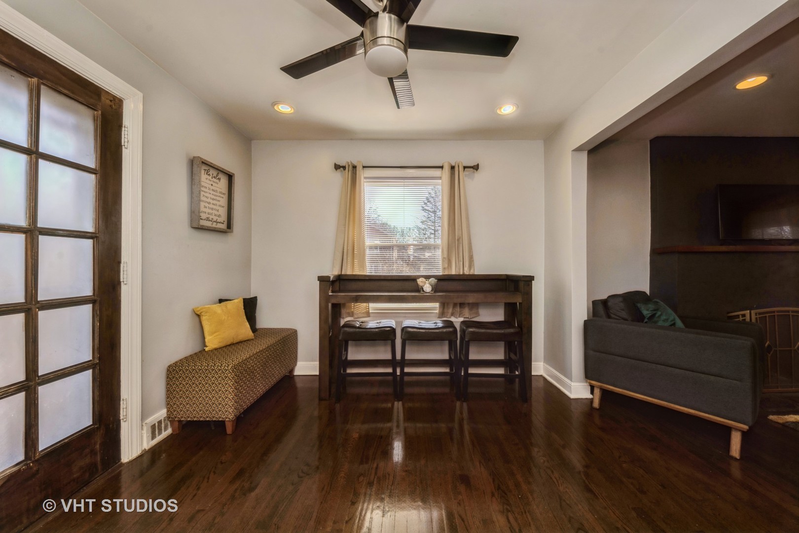 221 Cornwall Drive Crete, IL 60417 - Photo 3 of 26 a living room with furniture and a wooden floor