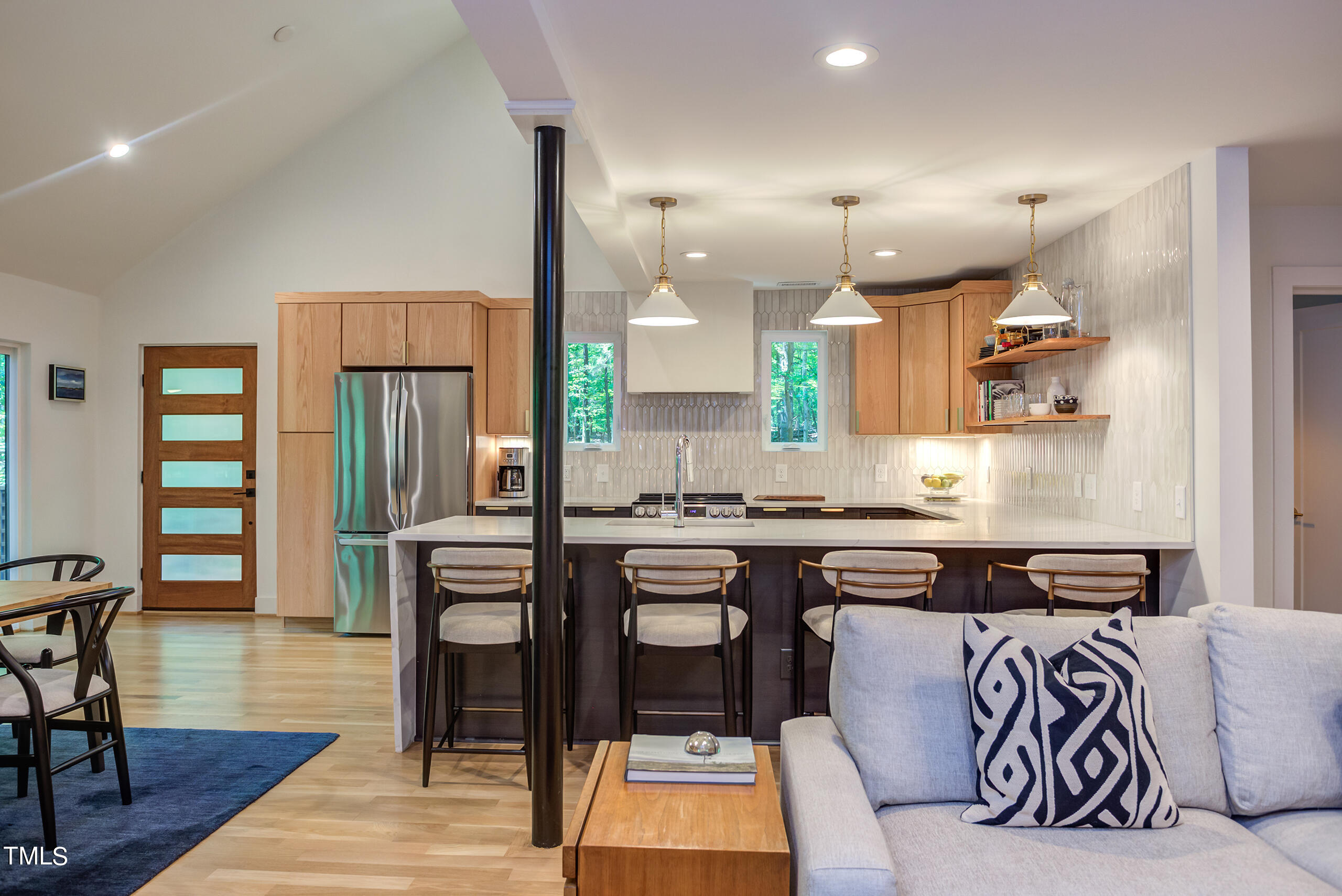 2008 Ridgewood Road Chapel Hill, NC 27516 - Photo 19 of 73 a kitchen with stainless steel appliances granite countertop a stove a sink and a refrigerator