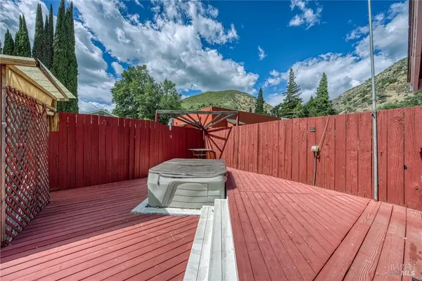 a backyard of a house