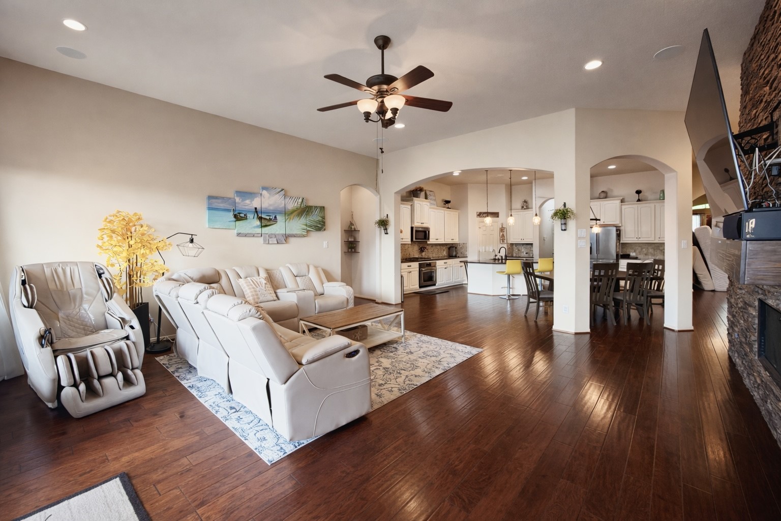 29011 Powder Ridge Drive Katy, TX 77494 - Photo 10 of 25 a living room with furniture and wooden floor