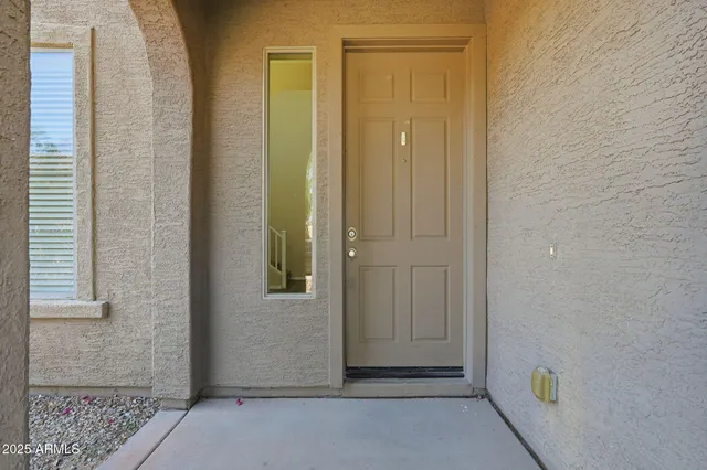 a view of an front door