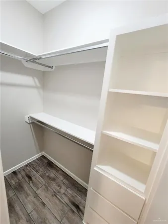 a utility room with closet