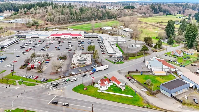 an aerial view of a city
