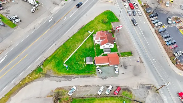 an aerial view of a city