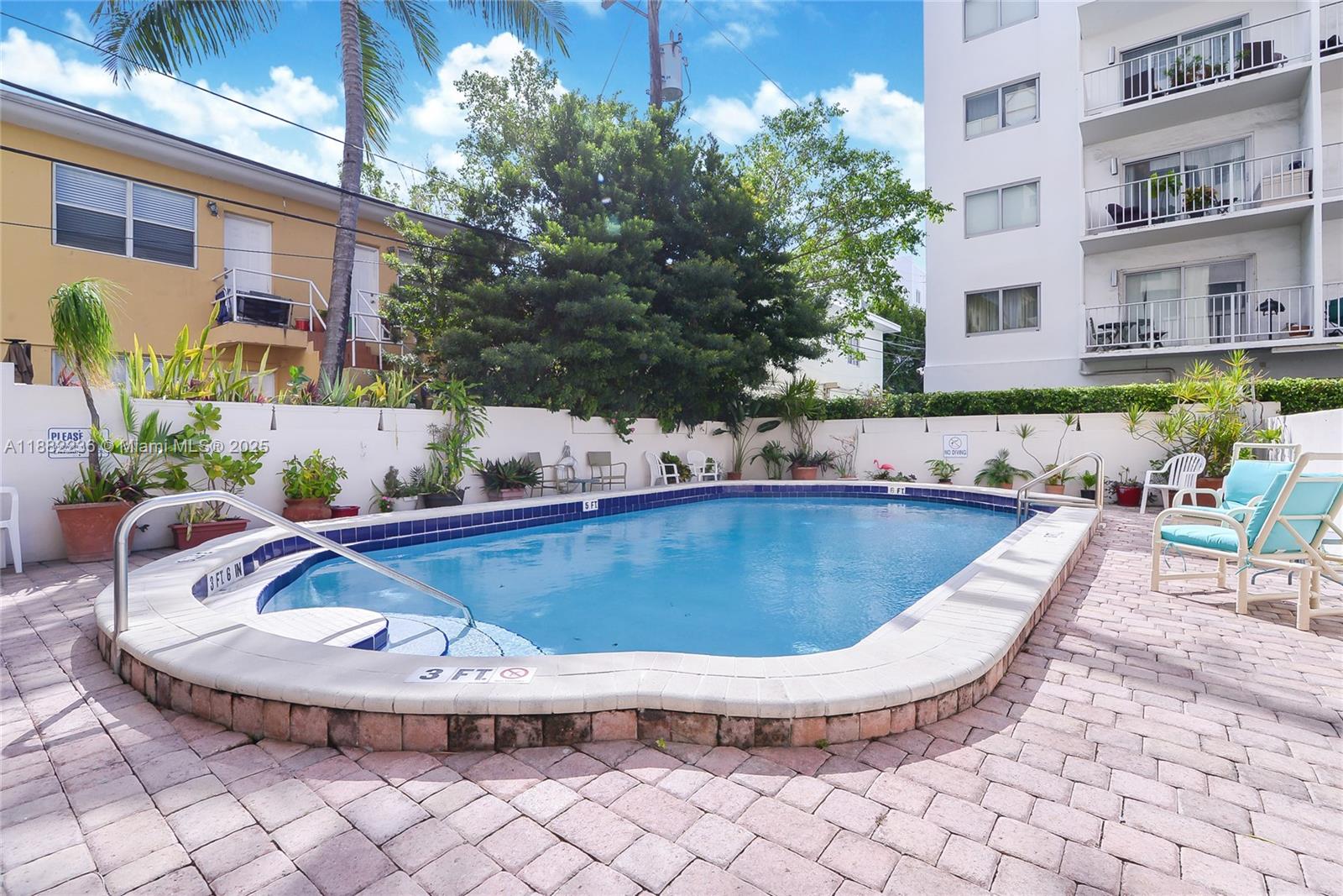 1130 11th Street, Unit 4D Miami Beach, FL 33139 - Photo 18 of 23 a view of outdoor space yard swimming pool