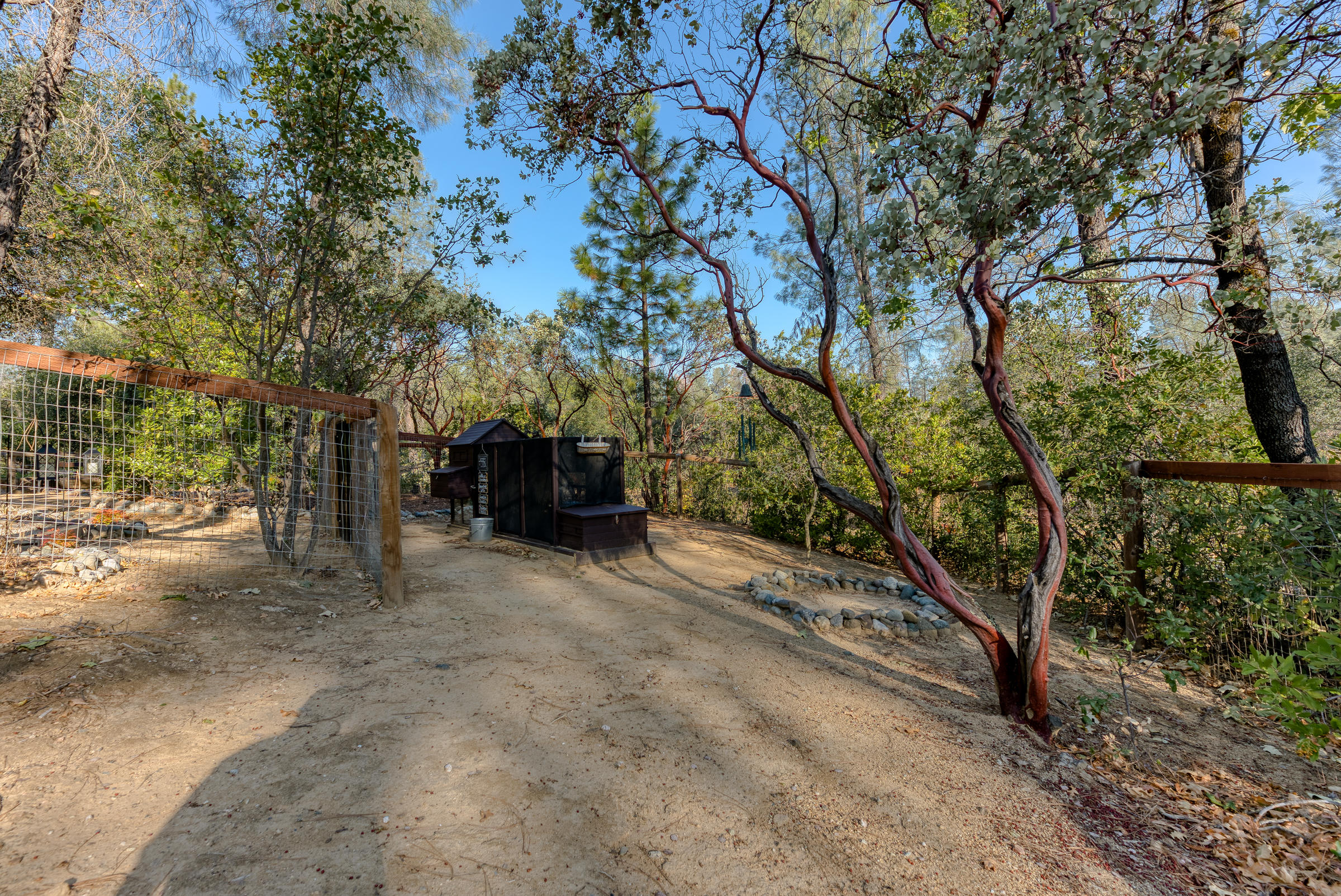 10163 Tilton Mine Road Redding, CA 96001 - Photo 124 of 144 Fenced Chicken Coop Area