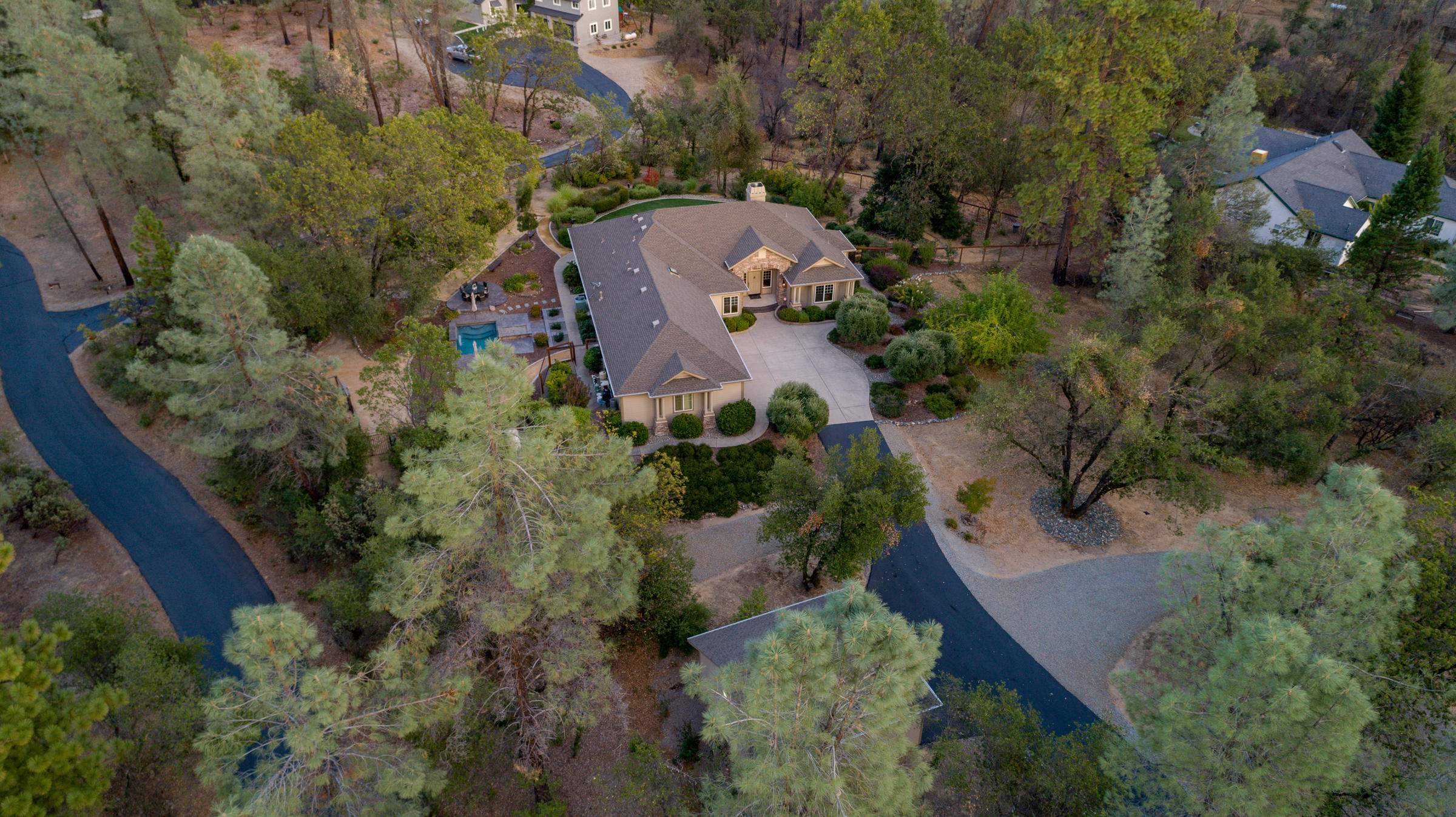 10163 Tilton Mine Road Redding, CA 96001 - Photo 30 of 144 an aerial view of a house with a yard