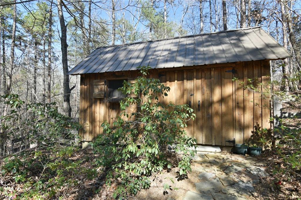 4840 Bent Ridge Lane Clemmons, NC 27012 - Photo 34 of 41 Outbuilding constructed from trees on the property.