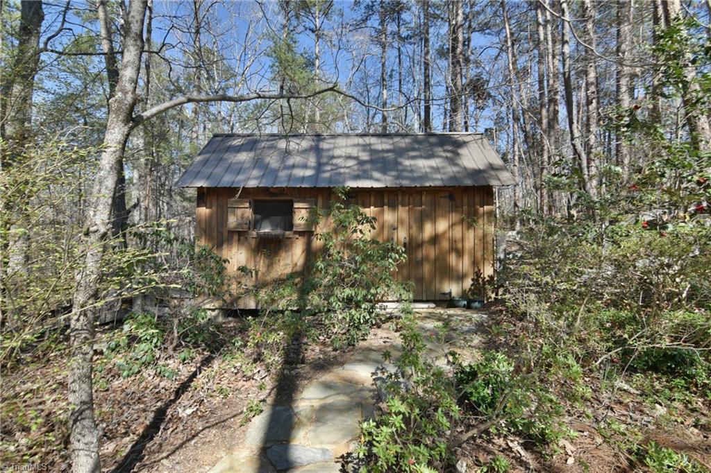 4840 Bent Ridge Lane Clemmons, NC 27012 - Photo 35 of 41 Outbuilding Constructed from Trees taken off property.