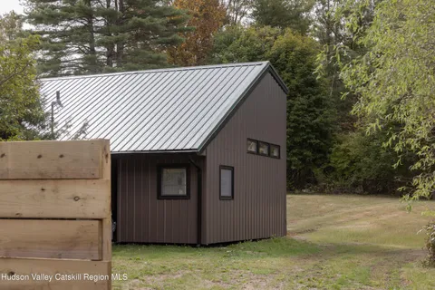 a backyard of a house