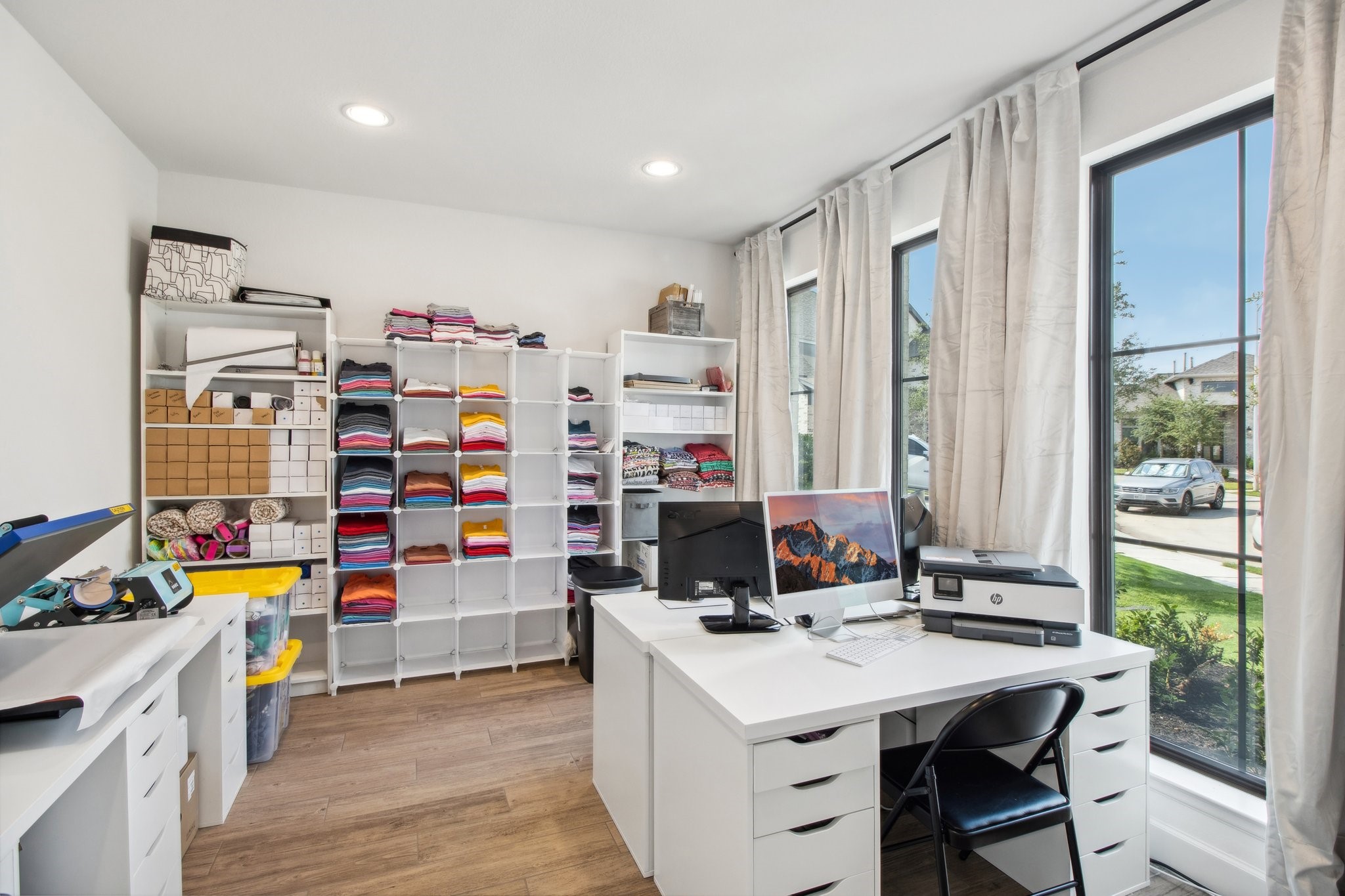 29819 Autumn Maple Court Fulshear, TX 77494 - Photo 14 of 47 a view of a workspace with furniture and a window