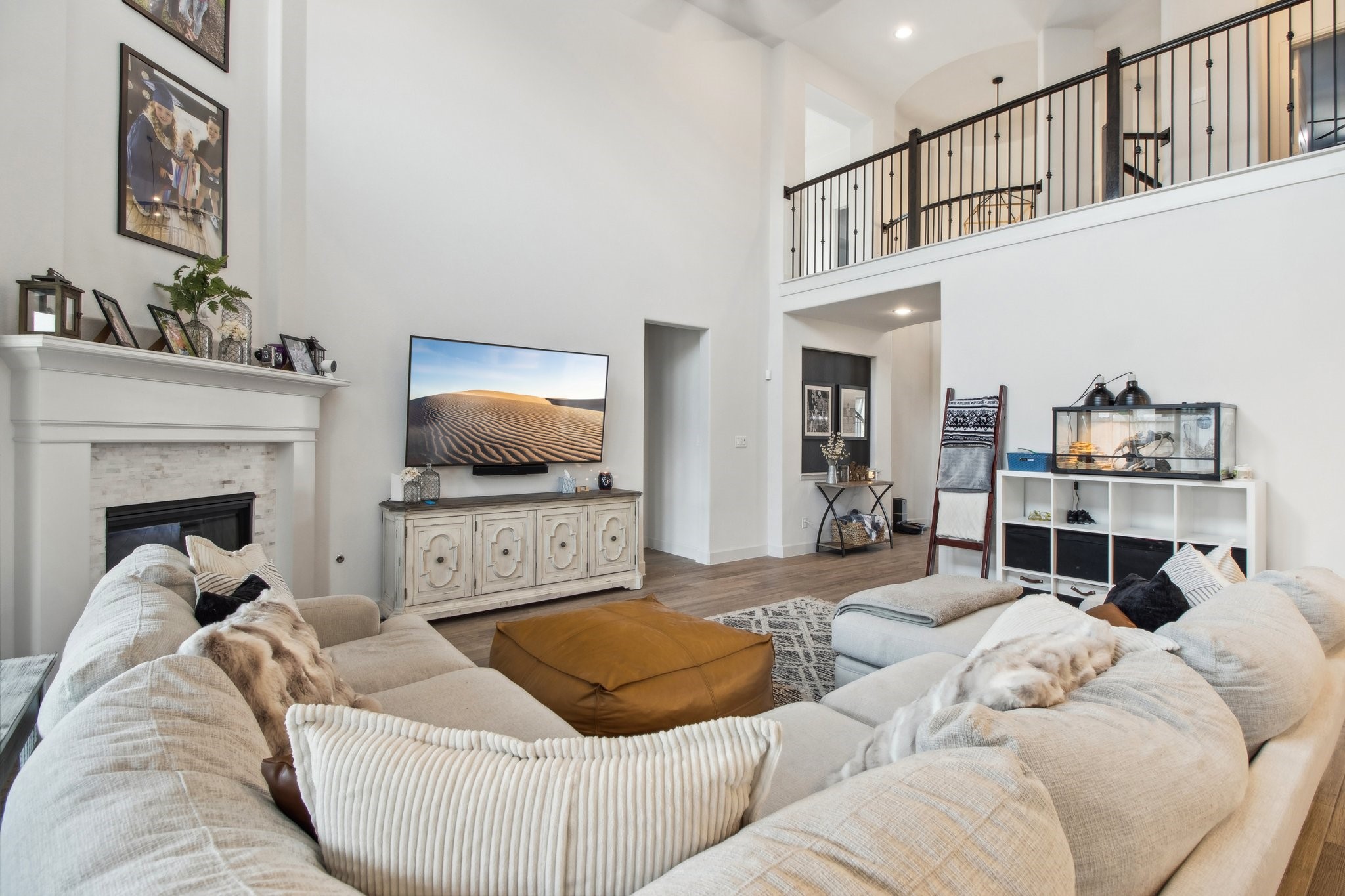 29819 Autumn Maple Court Fulshear, TX 77494 - Photo 6 of 47 a living room with furniture and a flat screen tv