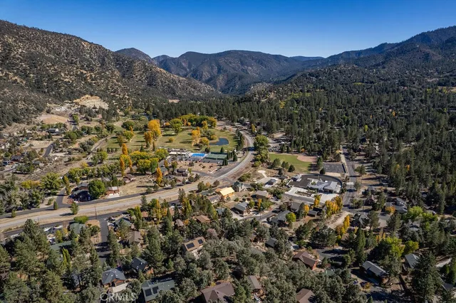 an aerial view of a city