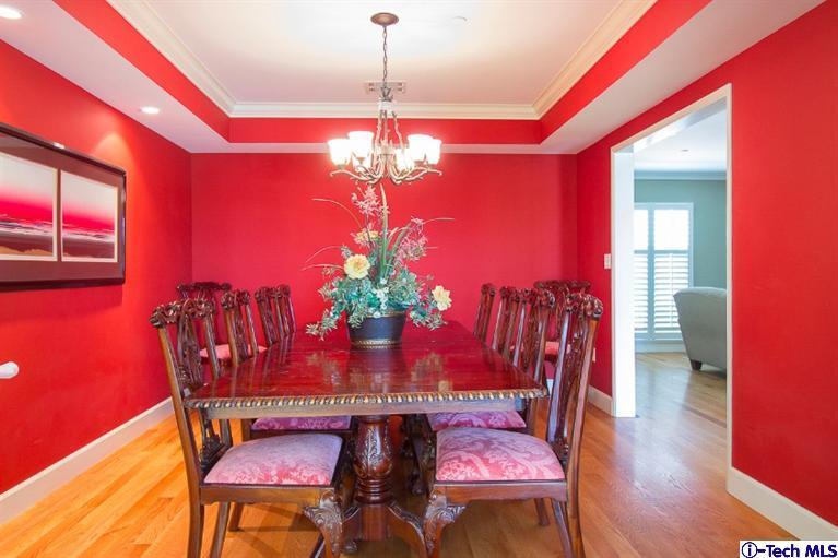 3830 Shadow Grove Road Pasadena, CA 91107 - Photo 4 of 31 a view of a dining room with furniture and chandelier