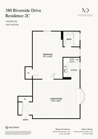 $600,000 | 380 Riverside Drive, Unit 2C | Morningside Heights