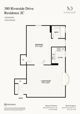 $500,000 | 380 Riverside Drive, Unit 2C | Morningside Heights
