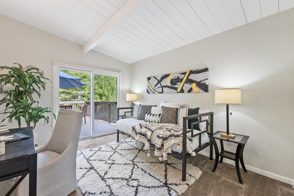 416 Semple Avenue Aptos, CA 95003 - Photo 21 of 45 a living room with furniture and a potted plant