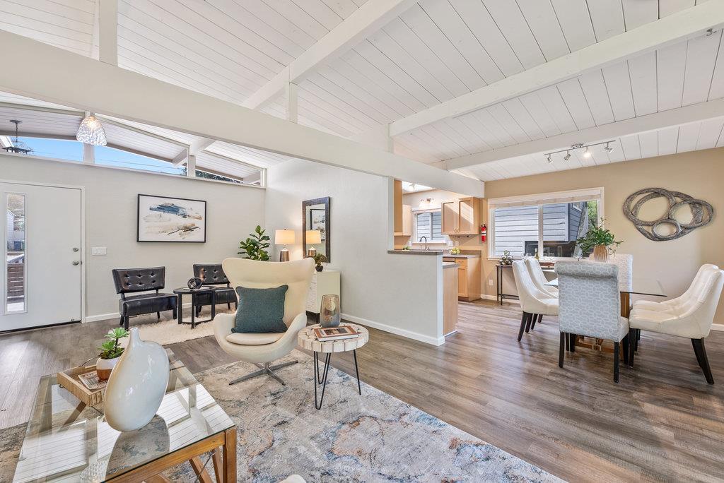 416 Semple Avenue Aptos, CA 95003 - Photo 9 of 45 a living room with furniture and wooden floor