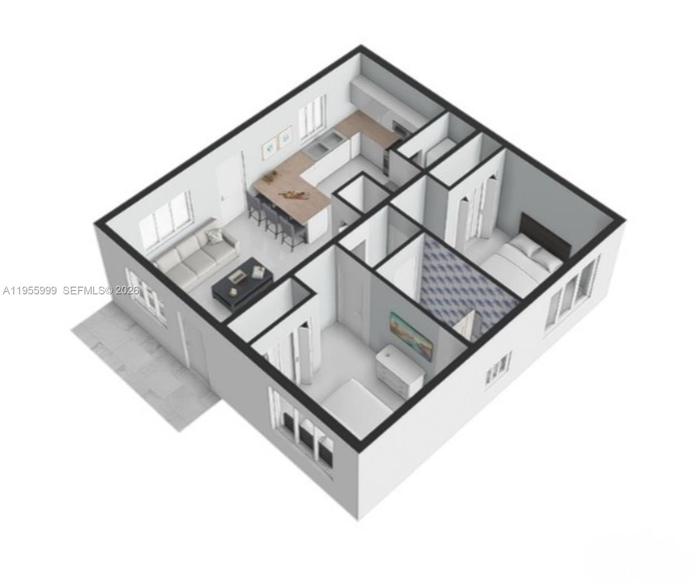 7128 Southwest 22nd Street, Unit 7128 Miami, FL 33155 - Photo 19 of 19 a view of staircase