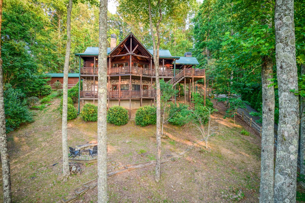 1447 Grandeur Drive Blue Ridge, GA 30513 - Photo 56 of 60 a front view of a house with a yard