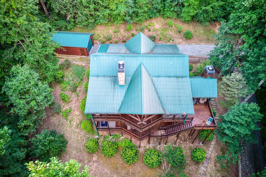 1447 Grandeur Drive Blue Ridge, GA 30513 - Photo 57 of 60 an aerial view of a house with a yard