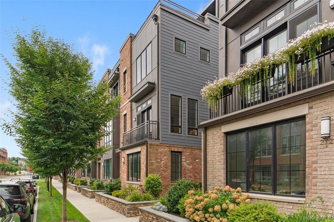 a view of a building front of house