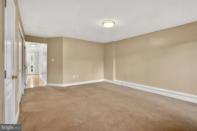 a view of an empty room