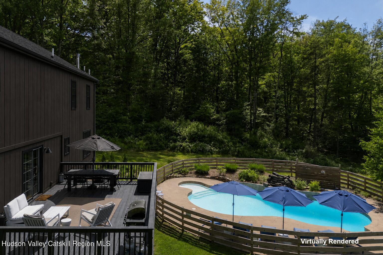 31 Laurel Hollow Road Kerhonkson, NY 12446 - Photo 44 of 47 swimming pool view with a seating space