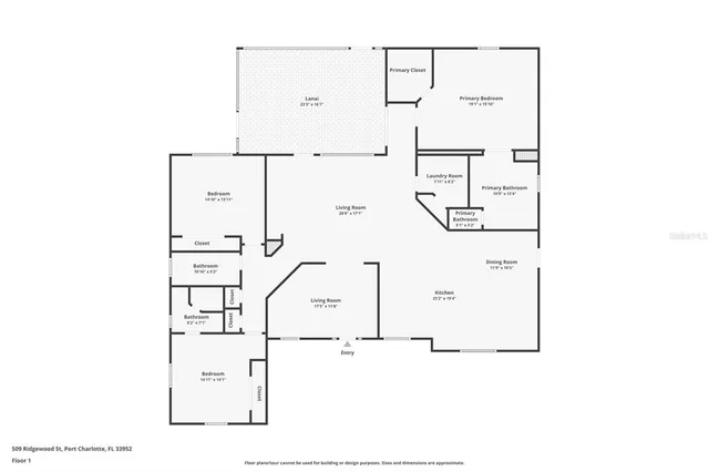 $370,000 | 509 Ridgewood Street Northwest, Port Charlotte, FL 33952