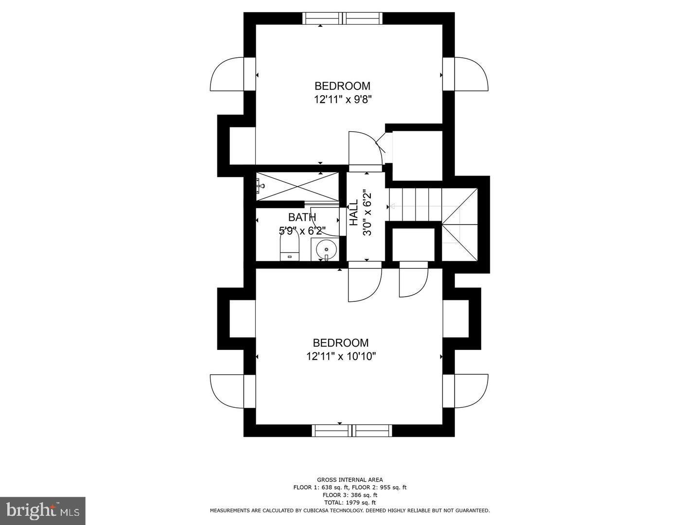 2903 Harrison Road Falls Church, VA 22042 - Photo 30 of 33 Top Floor Layout