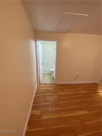 a view of an empty room